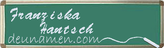 Franziska Hantsch Visitenkarte
